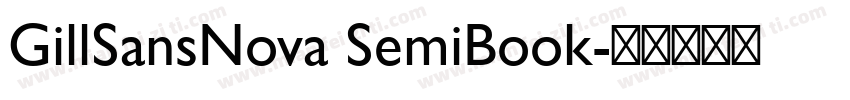 GillSansNova SemiBook字体转换